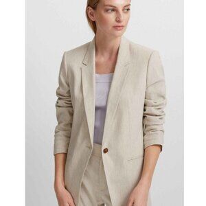 Club Monaco Linen Blend Blazer Oatmeal 8